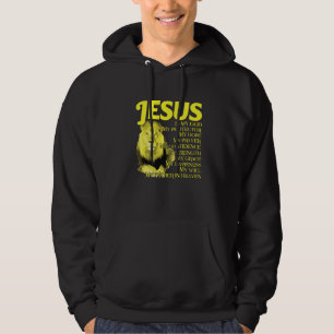 Jezus Is Mijn God Gele Leeuw Christenen Van Judea Hoodie