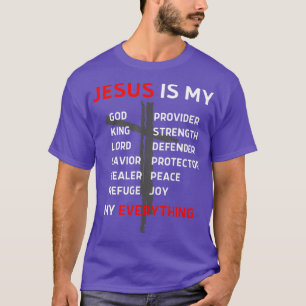 Jezus is mijn God Savior Christelijk T-shirt
