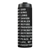 Jezus is mijn God Thermosbeker (Voorkant)