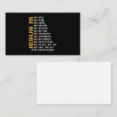 Jezus is mijn God Visitekaartje (Voorkant / Achterkant)