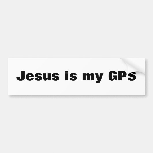 Jezus is mijn GPS Bumpersticker (Voorkant)