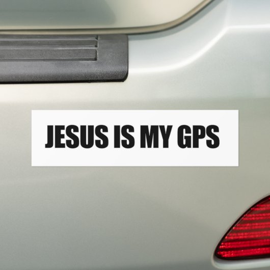 Jezus is mijn GPS-Bumpersticker Bumpersticker (Op auto)
