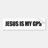 Jezus is mijn GPS-Bumpersticker Bumpersticker (Voorkant)