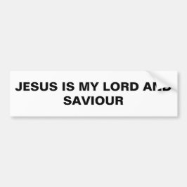 "Jezus is mijn Heer en Savior" Bumpersticker