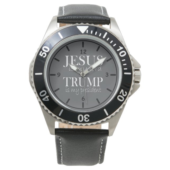 Jezus is mijn Heer Trump is mijn President Horloge (Voorkant)