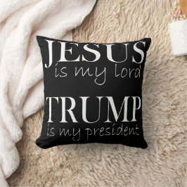 Jezus is mijn Heer Trump is mijn President Kussen