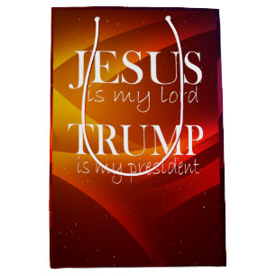 Jezus is mijn Heer Trump is mijn President Medium Cadeauzakje