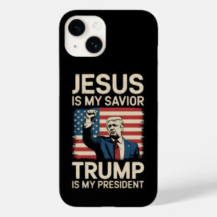 Jezus Is Mijn Heiland Trump Is Mijn President 47 V Case-Mate iPhone 14 Hoesje