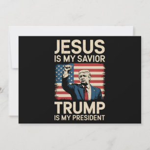 Jezus Is Mijn Heiland Trump Is Mijn President 47 V Kaart