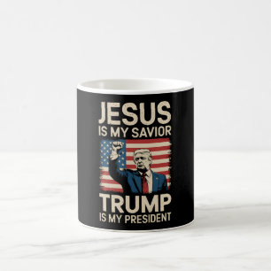 Jezus Is Mijn Heiland Trump Is Mijn President 47 V Koffiemok