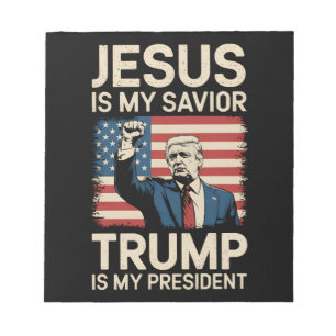 Jezus Is Mijn Heiland Trump Is Mijn President 47 V Notitieblok