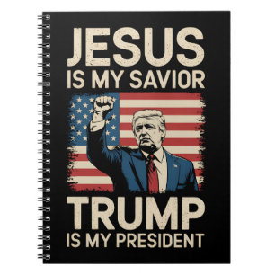 Jezus Is Mijn Heiland Trump Is Mijn President 47 V Notitieboek