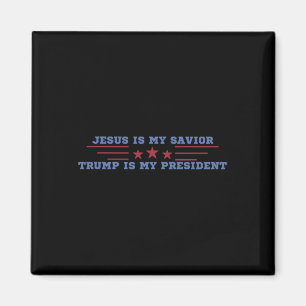 Jezus Is Mijn Heiland Trump Is Mijn President  Magneet