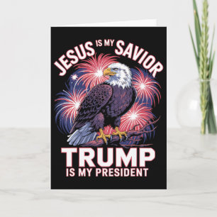 Jezus Is Mijn Heiland Trump Is Mijn President Reli Kaart