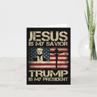 Jezus Is Mijn Heiland Trump Is Mijn President Trum Kaart