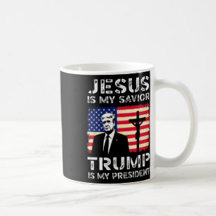 Jezus Is Mijn Heiland Trump Is Mijn President Trum Koffiemok