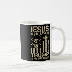 Jezus Is Mijn Heiland Trump Is Mijn President Trum Koffiemok