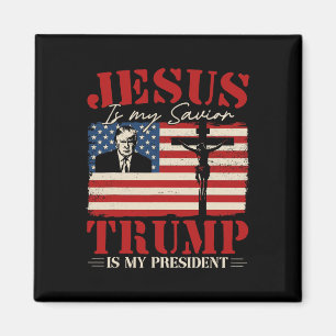 Jezus Is Mijn Heiland Trump Is Mijn President Trum Magneet