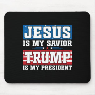 Jezus Is Mijn Heiland Trump Is Mijn President Trum Muismat
