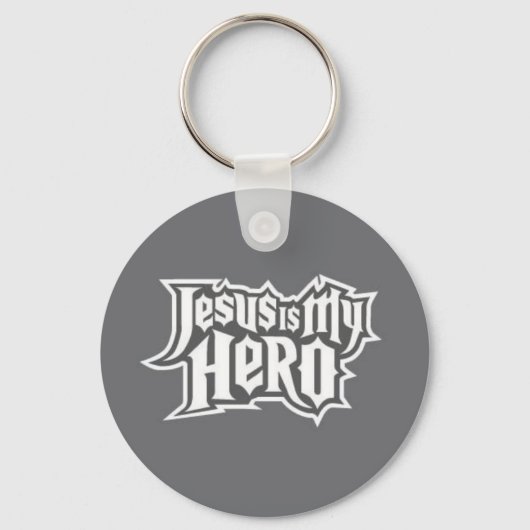 Jezus is mijn Hero (Jesus é meu Herói) Sleutelhanger (Voorkant)