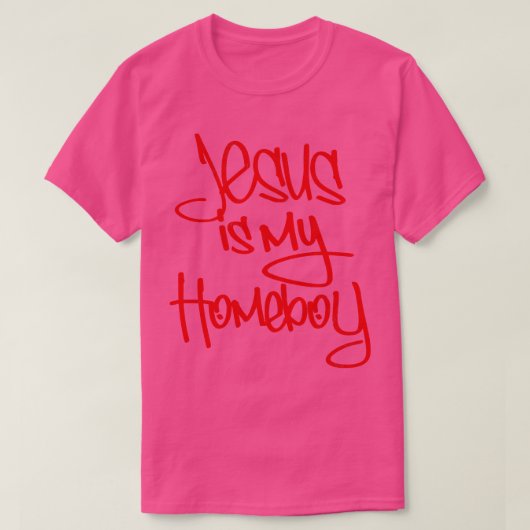Jezus is mijn Homeboy 80s Retro 2 T-shirt (Design voorkant)