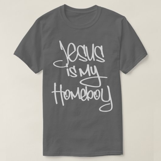 Jezus is mijn Homeboy 80s Retro T-shirt (Design voorkant)