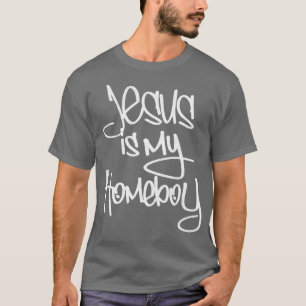 Jezus is mijn Homeboy 80s Retro T-shirt