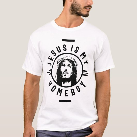Jezus is mijn Homeboy | Fungerend Christelijk Geze T-shirt (Voorkant)