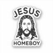 Jezus is mijn Homeboy Sticker (Voorkant)