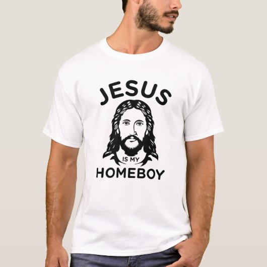 Jezus is mijn Homeboy T-shirt (Voorkant)