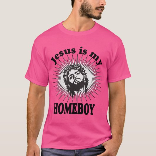 Jezus is mijn Homeboy T-shirt (Voorkant)