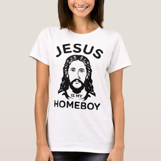 Jezus is mijn Homeboy T-shirt (Voorkant)