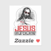 Jezus is mijn homeboy T-shirt Sticker (Vel)