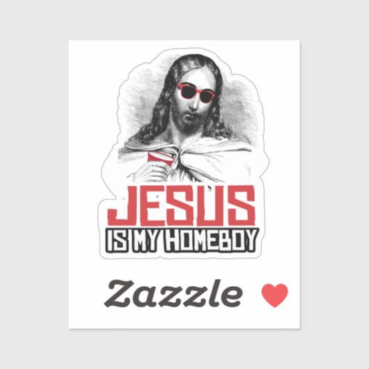 Jezus is mijn homeboy T-shirt Sticker (Vel)