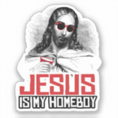 Jezus is mijn homeboy T-shirt Sticker (Voorkant)