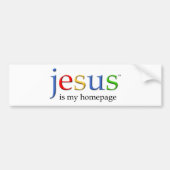 Jezus is mijn homepage bumpersticker (Voorkant)