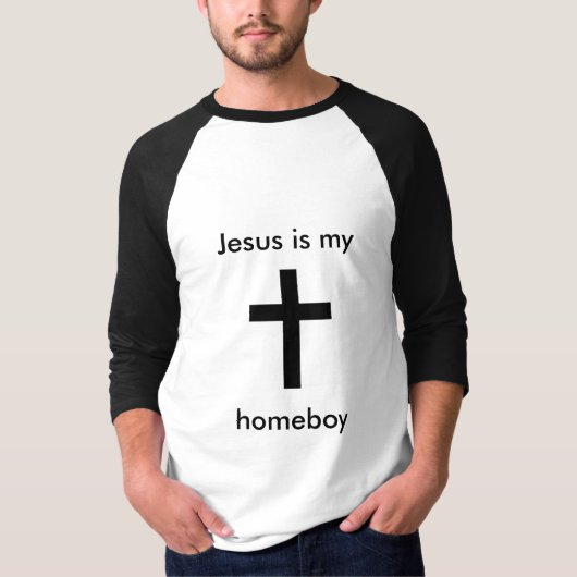 Jezus is mijn huisjongen t-shirt (Voorkant)