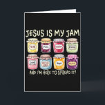 Jezus Is Mijn Jam En Ik Ben Hier Om Christelijk Bi Kaart<br><div class="desc">Jezus Is Mijn Jam En Ik Ben Hier Om Christelijke Bijbelverzen Te Verspreiden</div>