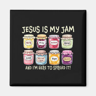 Jezus Is Mijn Jam En Ik Ben Hier Om Christelijk Bi Magneet