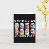 Jezus is mijn jam en ik ben hier om Christelijke b Kaart (Gele Bloem)