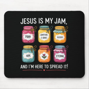 Jezus Is Mijn Jam En Ik Ben Hier Om Christelijke B Muismat