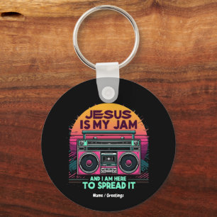 Jezus is mijn jam en ik ben hier om het geloof te sleutelhanger
