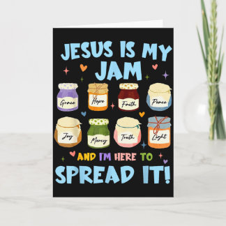 Jezus Is Mijn Jam En Ik Ben Hier Om Het Te Verspre Kaart