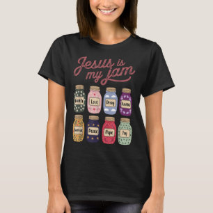 Jezus is mijn jam geloof hoop liefde bid vrede vre t-shirt