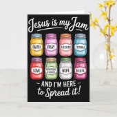 Jezus Is Mijn Jam Ik Ben Hier Om Het Te Verspreide Kaart (Gele Bloem)