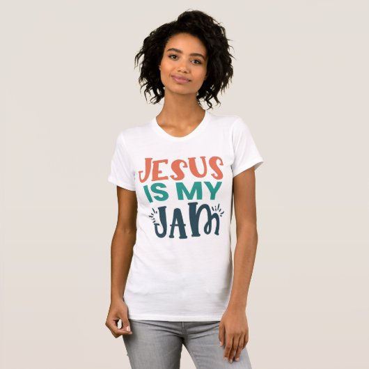 Jezus is mijn jam T-shirt (Voorkant volledig)