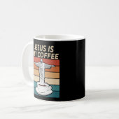 Jezus is mijn koffie koffiemok (Voorkant links)