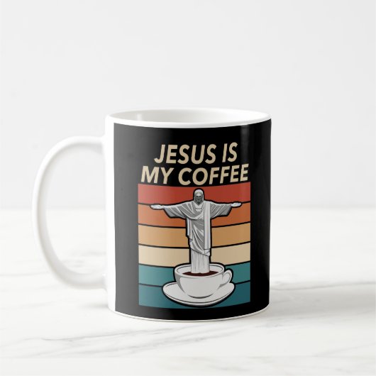 Jezus is mijn koffie koffiemok (Links)