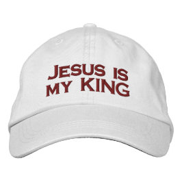 Jezus is mijn KONING Geborduurde Pet