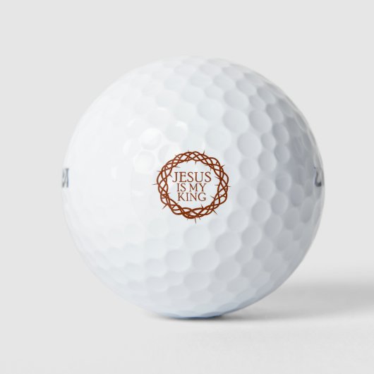 Jezus is mijn Koning Golfballen (Voorkant)